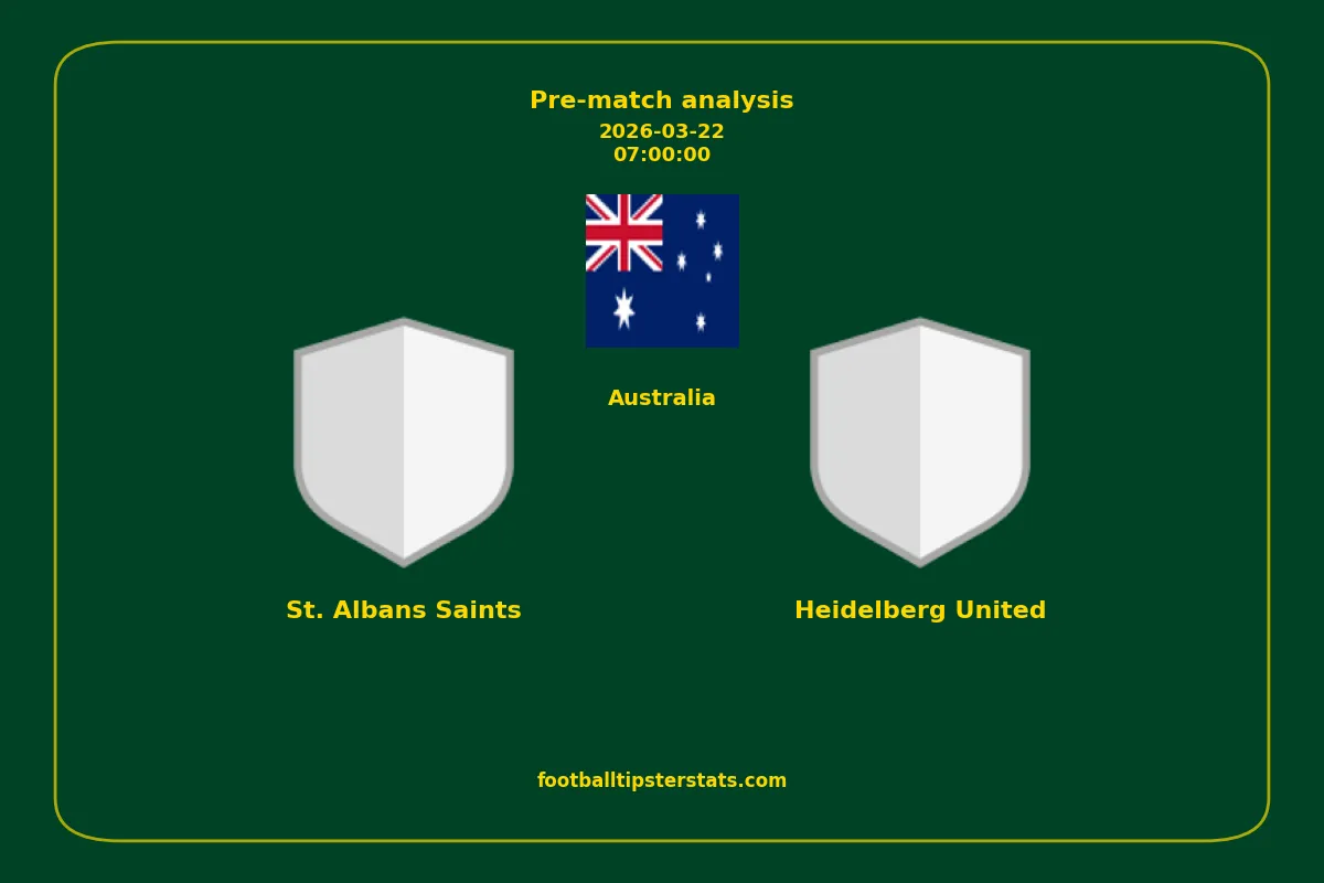 Pre-match analysis: St. Albans Saints vs Heidelberg United on 2026-03-22